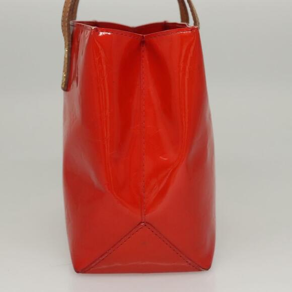 LOUIS VUITTON Monogram Vernis Reade PM Hand Bag Red Rouge M91088 - Picture 4 of 13
